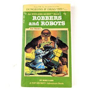 Vintage 80s Endless Quest Book - Robbers & Robots #9